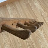 Wooden coat rack