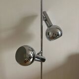 Lampadaire réglable en chrome des années 1970