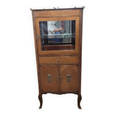 Louis XV style display case in marquetry