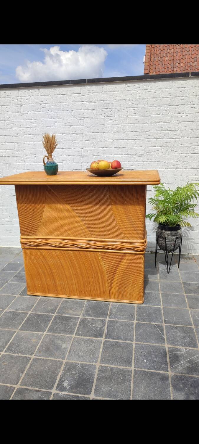 Vintage bamboo bar 1970