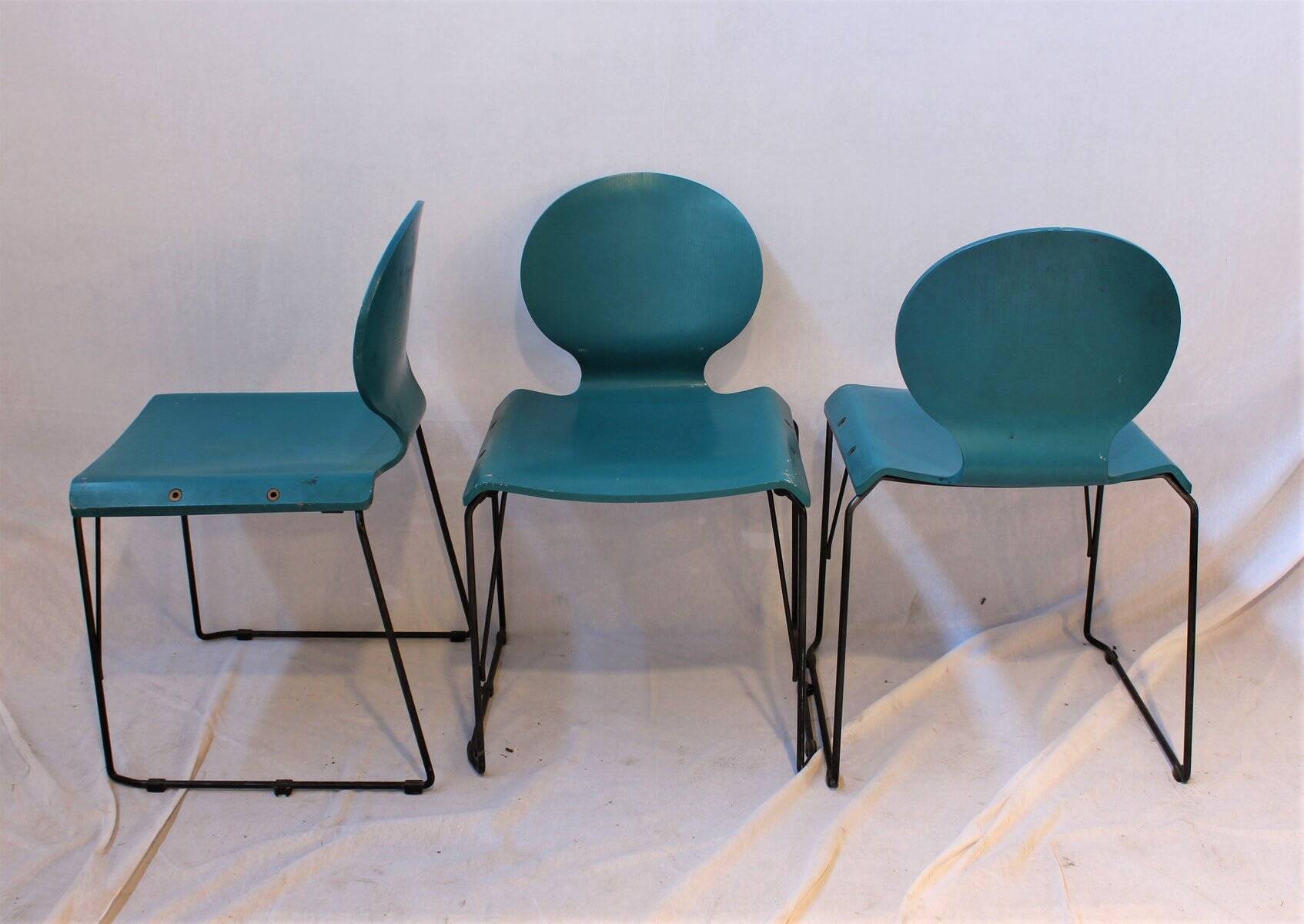 Dining Chairs, Italy, 1970s, Set of 3