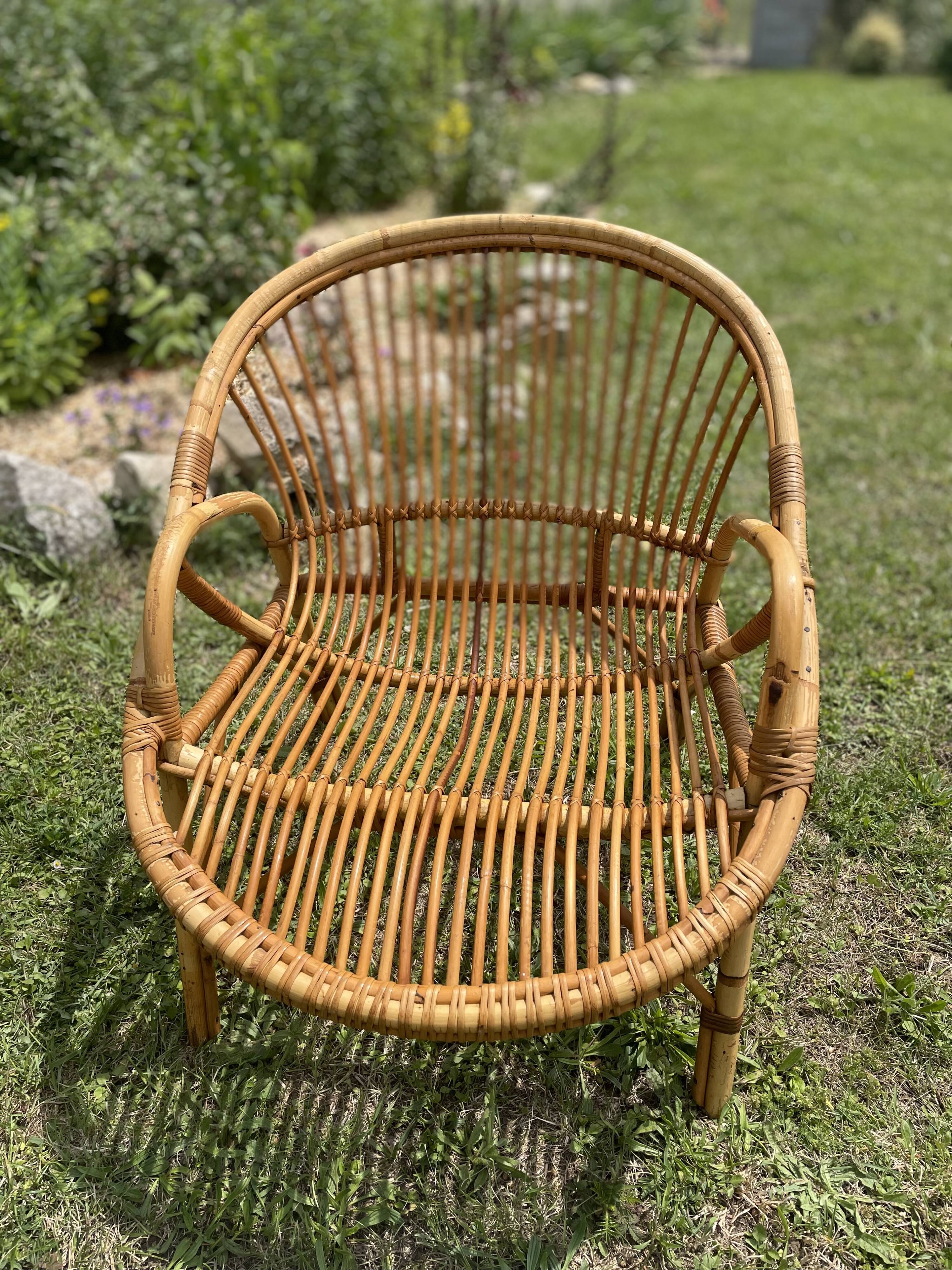 Restored garden furniture