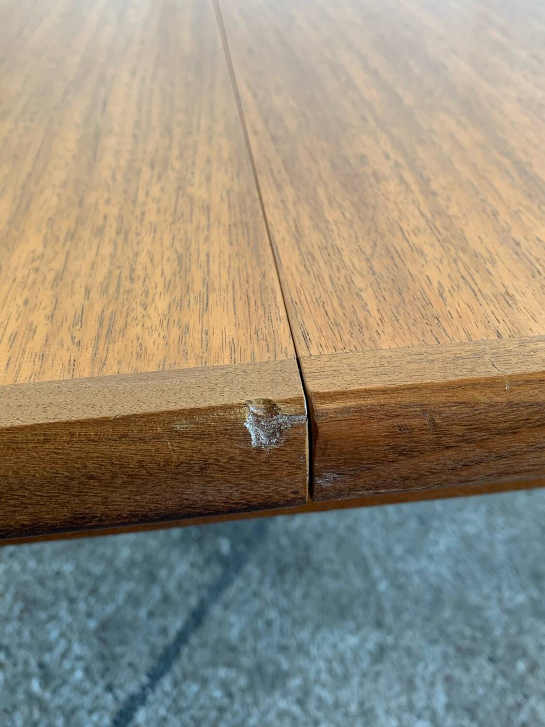 Vintage Scandinavian style teak dining table