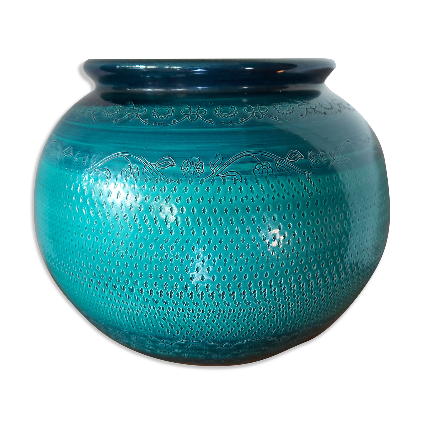 Vase Aldo Londi Bitossi , green color