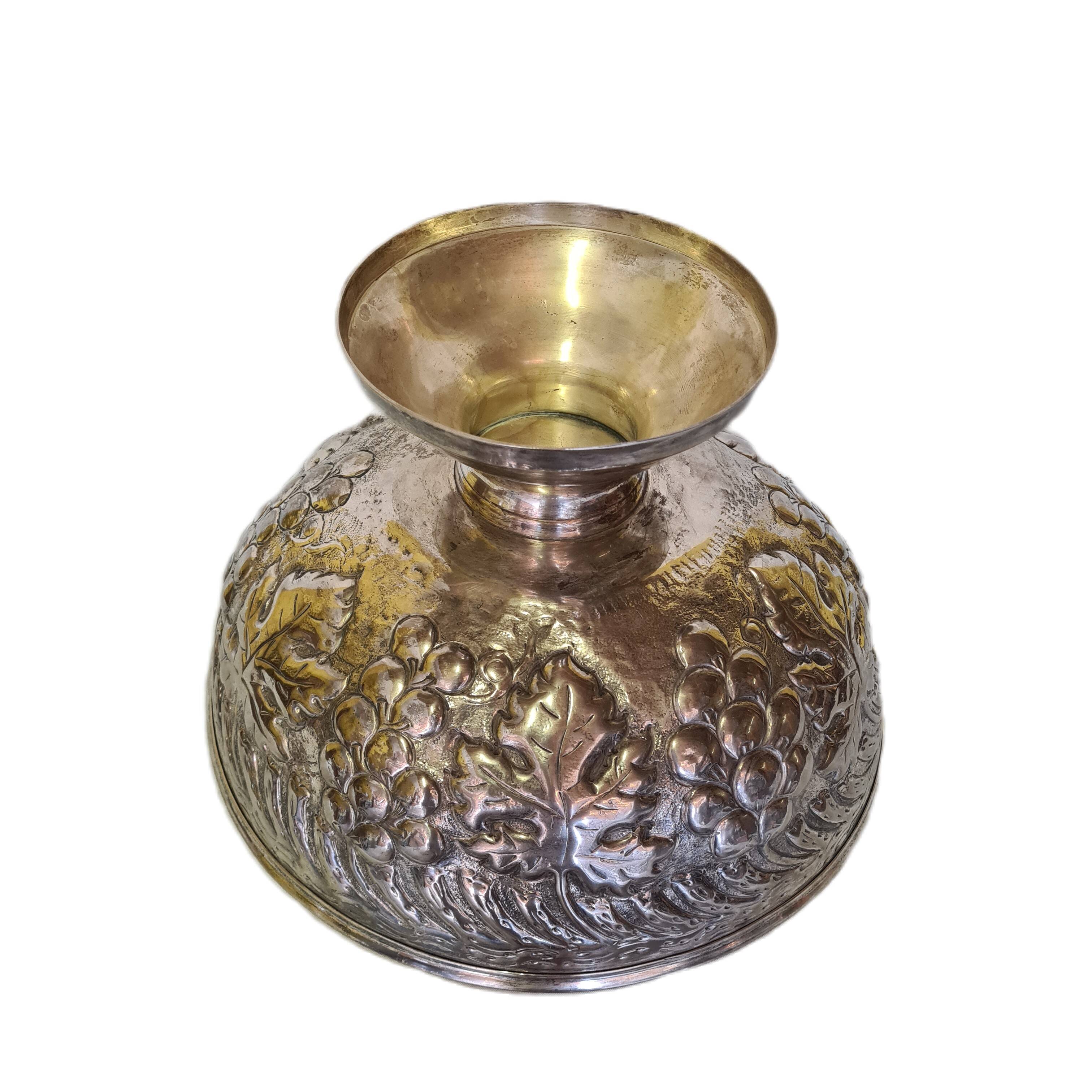 Large Silver Plated Champagne Cooler, Early 20th Century