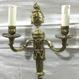 Paire d'appliques en bronze st Louis XVl