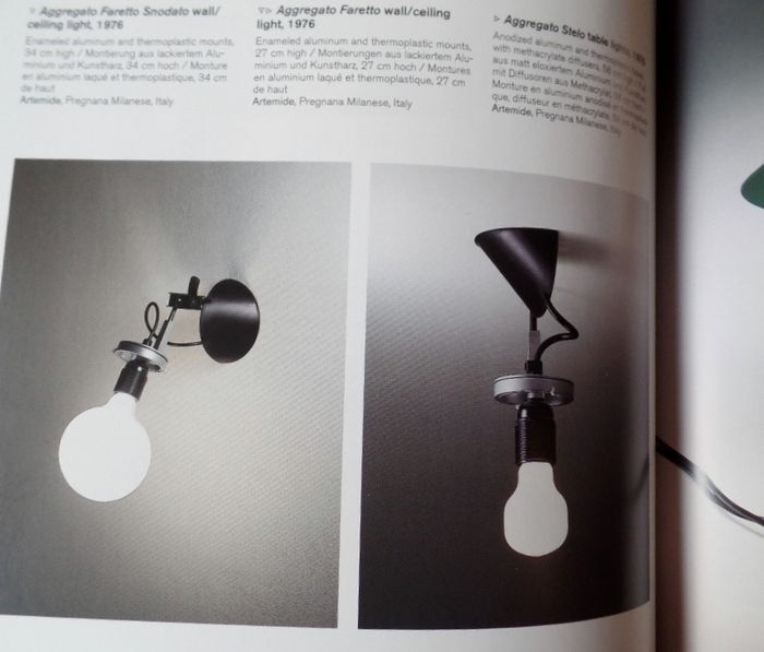 Aggregato" wall lamp designed by Enzo Marie and Giancarlo Fassina for Artemide