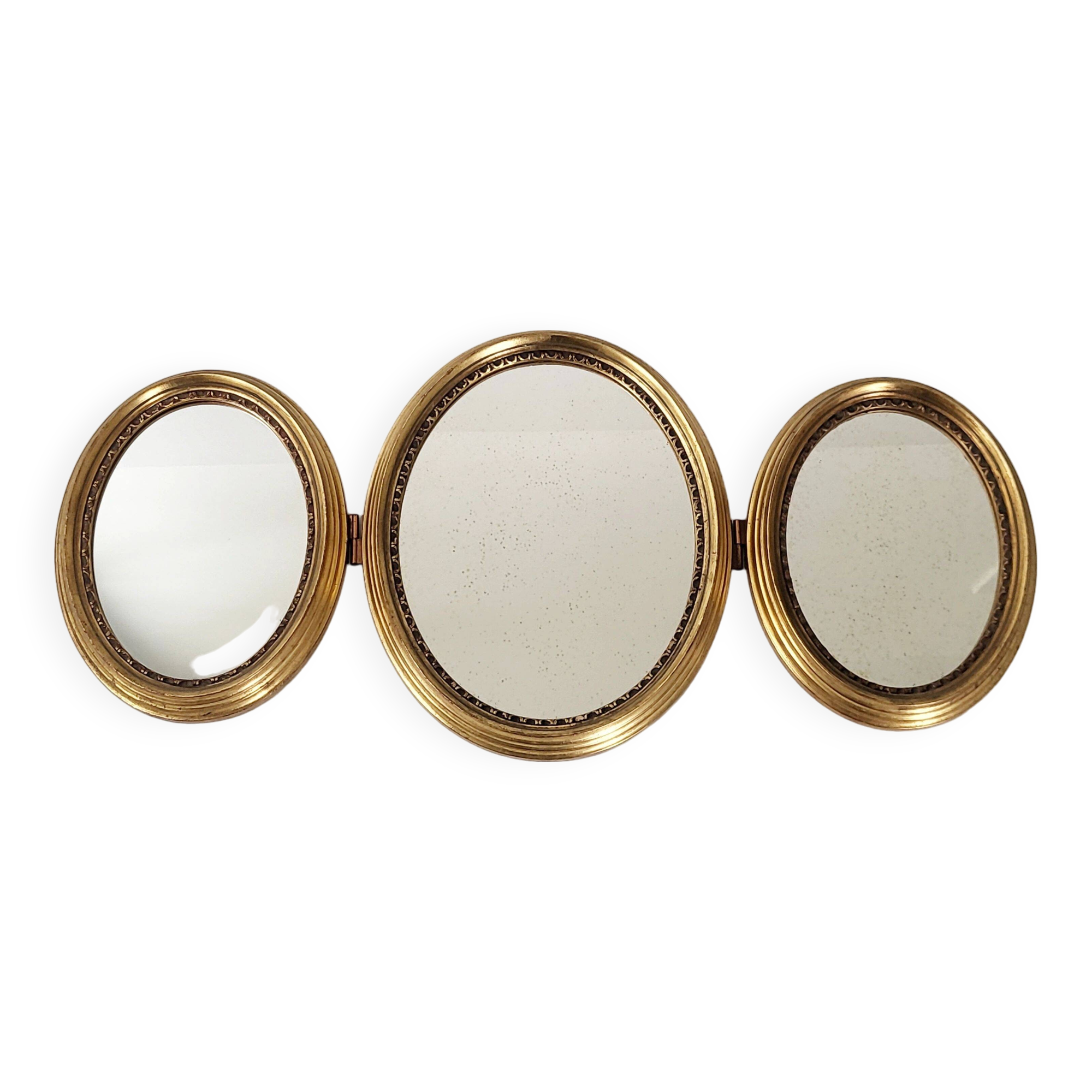 Vintage triptych mirror