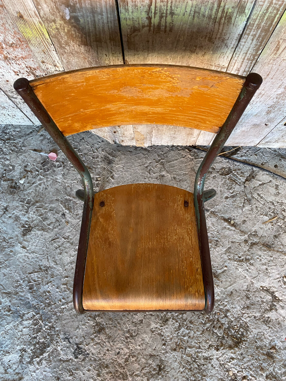 Vintage Chair in MULLCA Style Model 510 Metal + Wood #C950