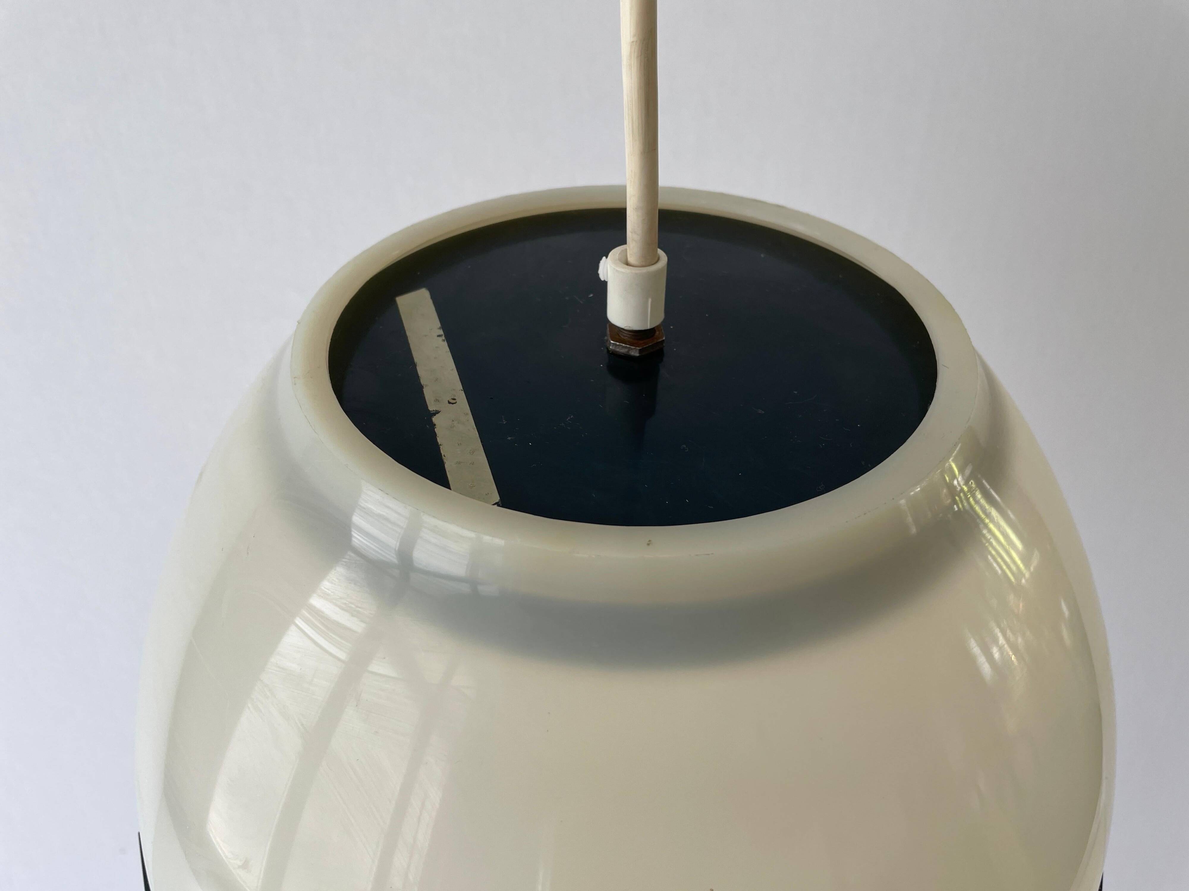Plexiglass ceiling light in the shape of an egg, 1960s, Italy
