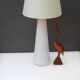 Art glass lamp by Bengt Orup for Hyllinge Glasbruk