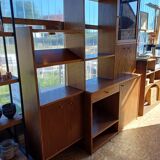 Vintage bookshelf library