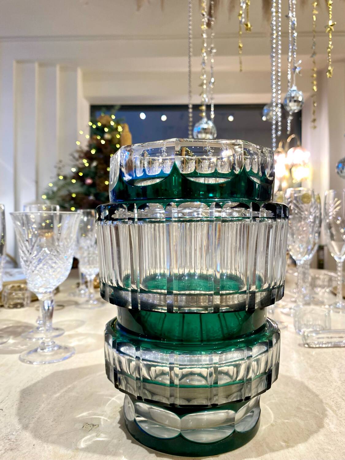 Val Saint Lambert crystal vase