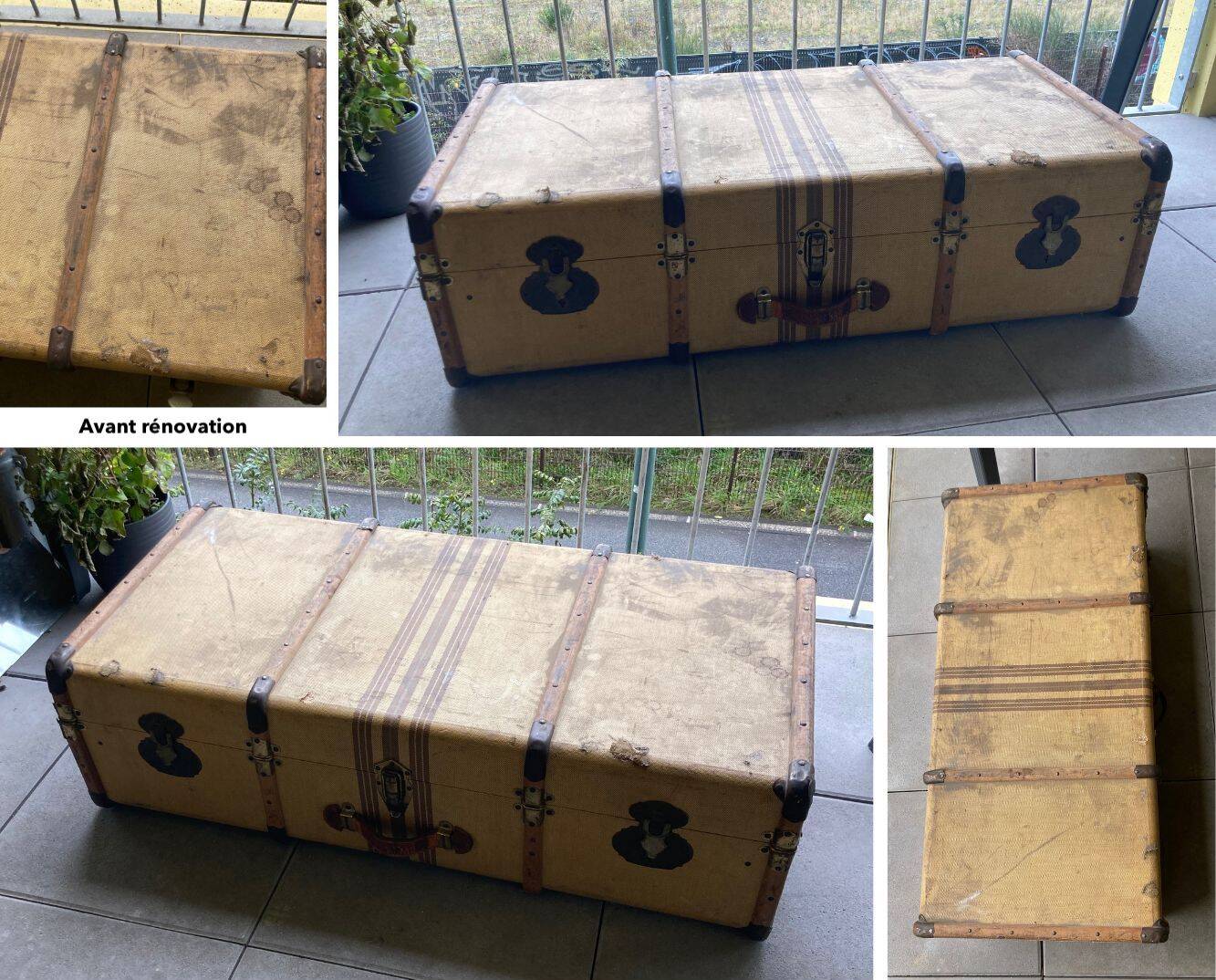 Renovated 1940s old trunk – Vintage coffee table