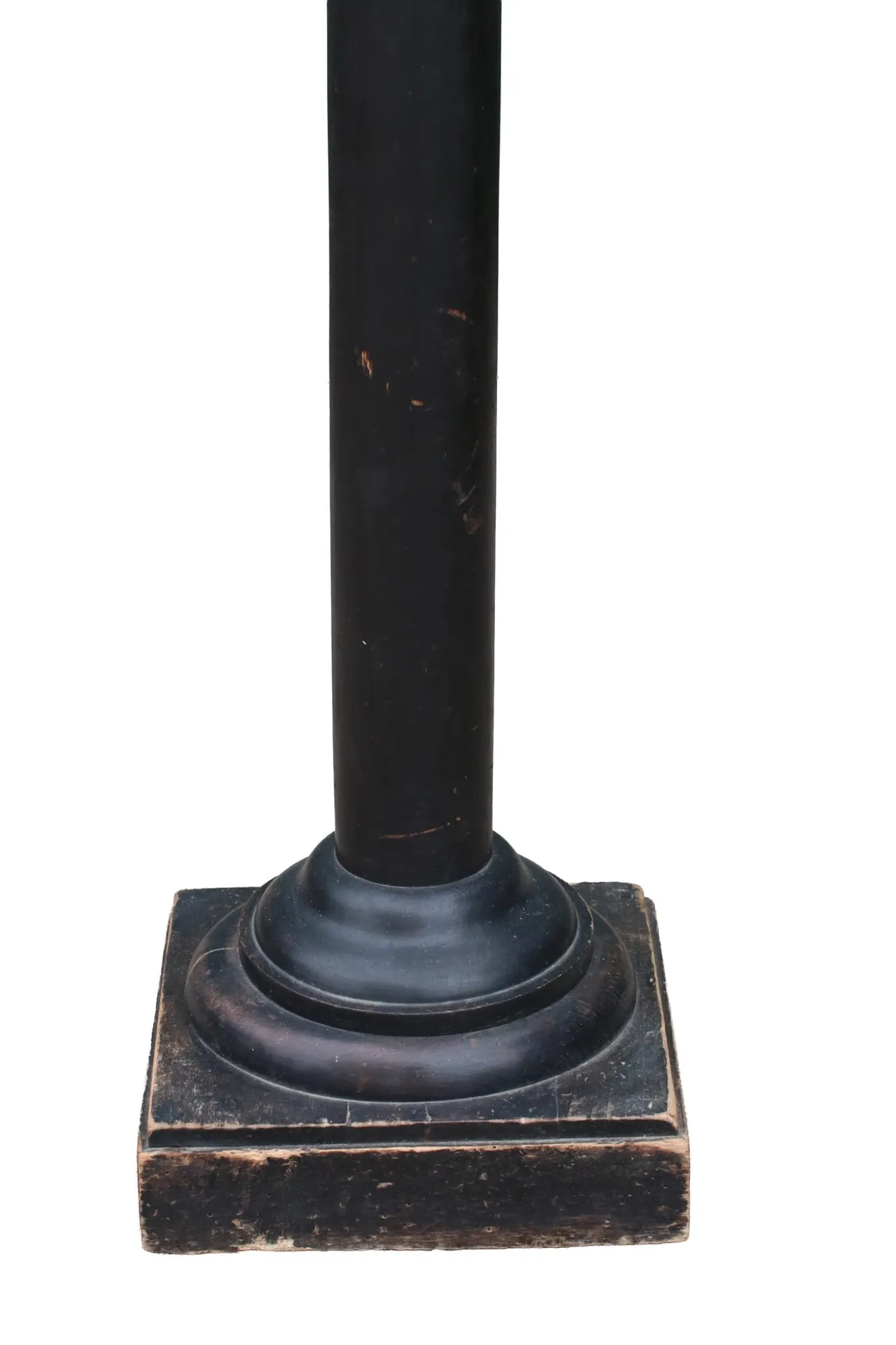 French black patinated pedestal with lived-in patina – circa 1880
