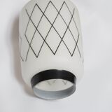Black and white lantern suspension