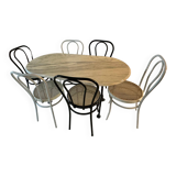 Table and 6 bistro type chairs