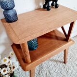 Oak bedside feet compass 50s