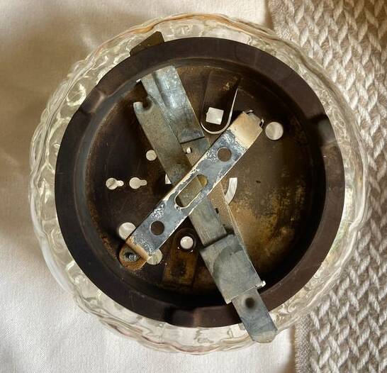 Helena Tynell transparent glass ceiling light - 60/70 snail model