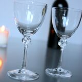 Set of two Daum glasses, Bolero model.