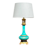 Lamp. Rare turquoise colour. Porcelain, gilded bronze.