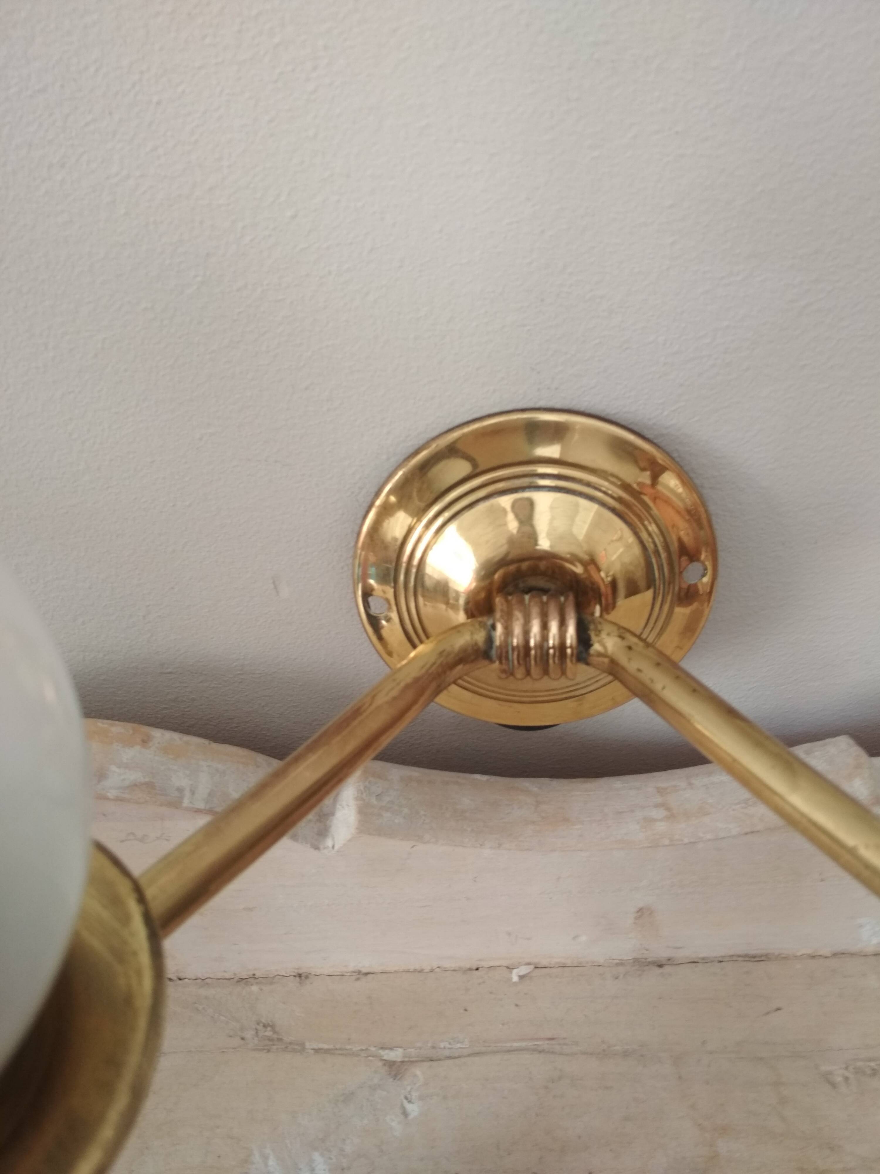 Pair of vintage 50s wall lights, 2 sconces