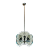 Vintage glass pendant lamp by Fontana Arte, 1970s.