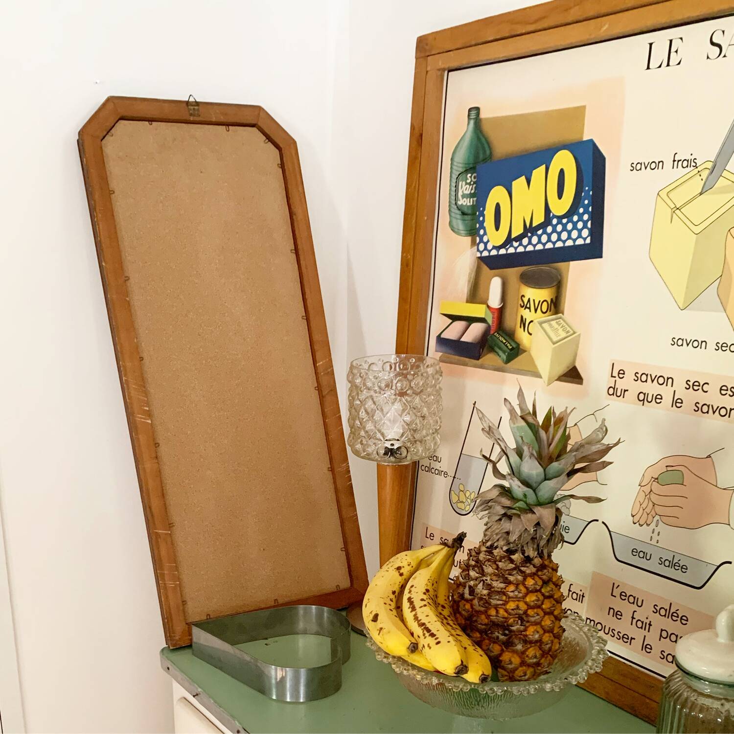 Miroir vintage en bois