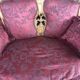 Bench louis XV style in gilded wood carved and upholstered