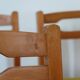 6 chaises velours jaune