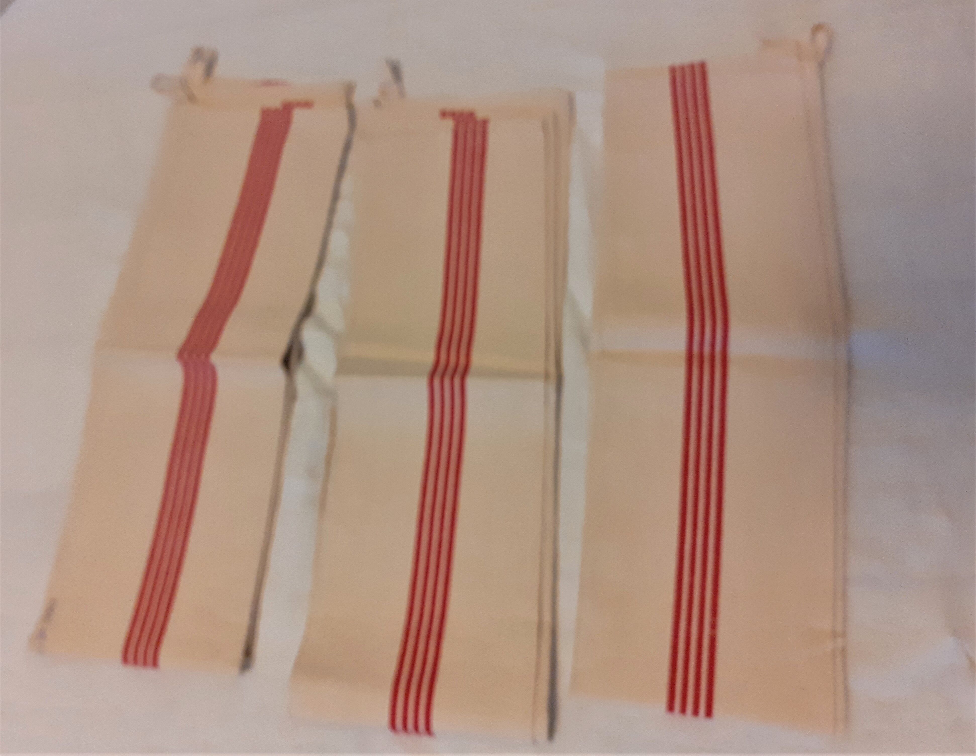 3 old tea towels canvas blue mestizo large size l2