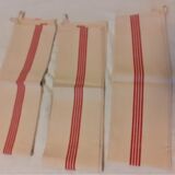 3 old tea towels canvas blue mestizo large size l2