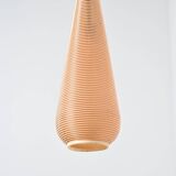 Solid pine gallows lamp, France, circa 1960