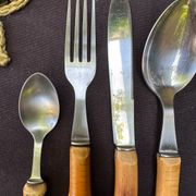 Bamboo tableware set