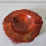 Red onyx ashtray