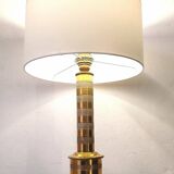 Brass column lamp