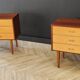 Two bedside tables, 50s