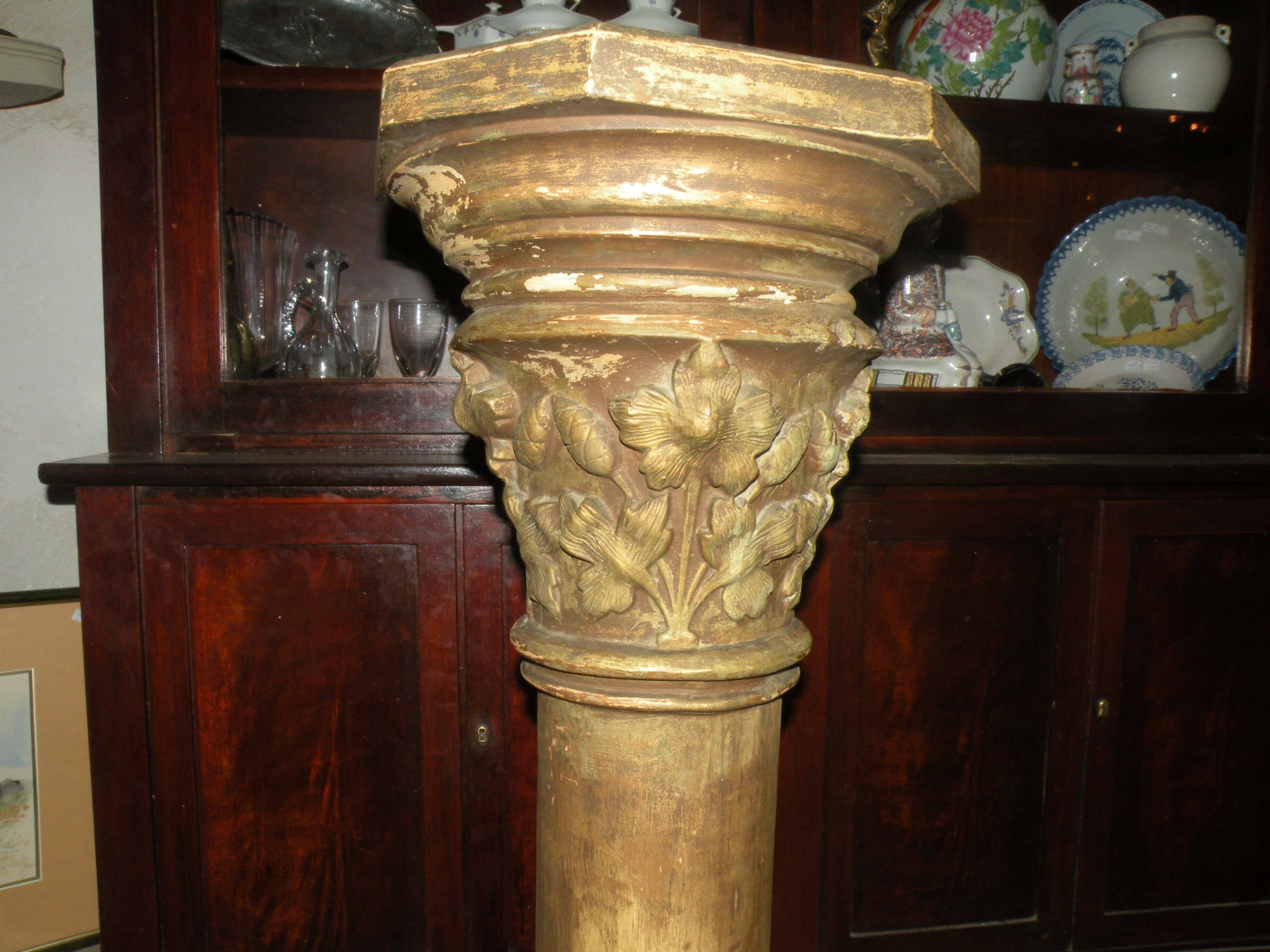 Column, Harness XIX eme terracotta, very pretty patina ....