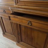 Buffet Louis Philippe showcase library in new cherry wood new/resale