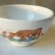 Bol en faience decor vache laitiere enfants normandie