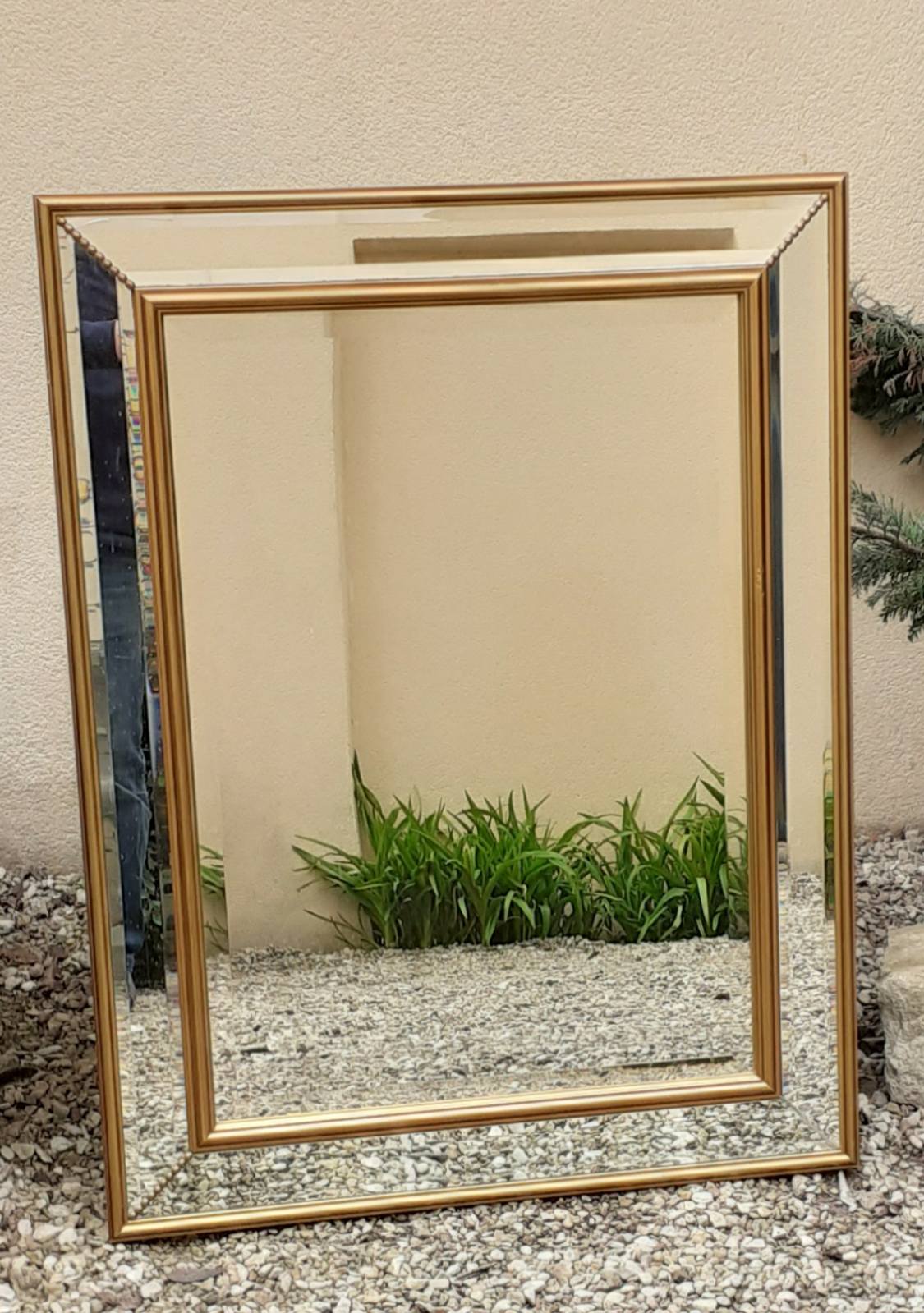 Bevelled mirror 89 x 68cm