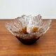 Glass bowl from the modern Revontulet series by Tauno Wirkkala for Humppila, Finland, 1960s.