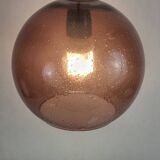 Wet effect glass pendant light