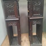 Pair of Gothic credenzas