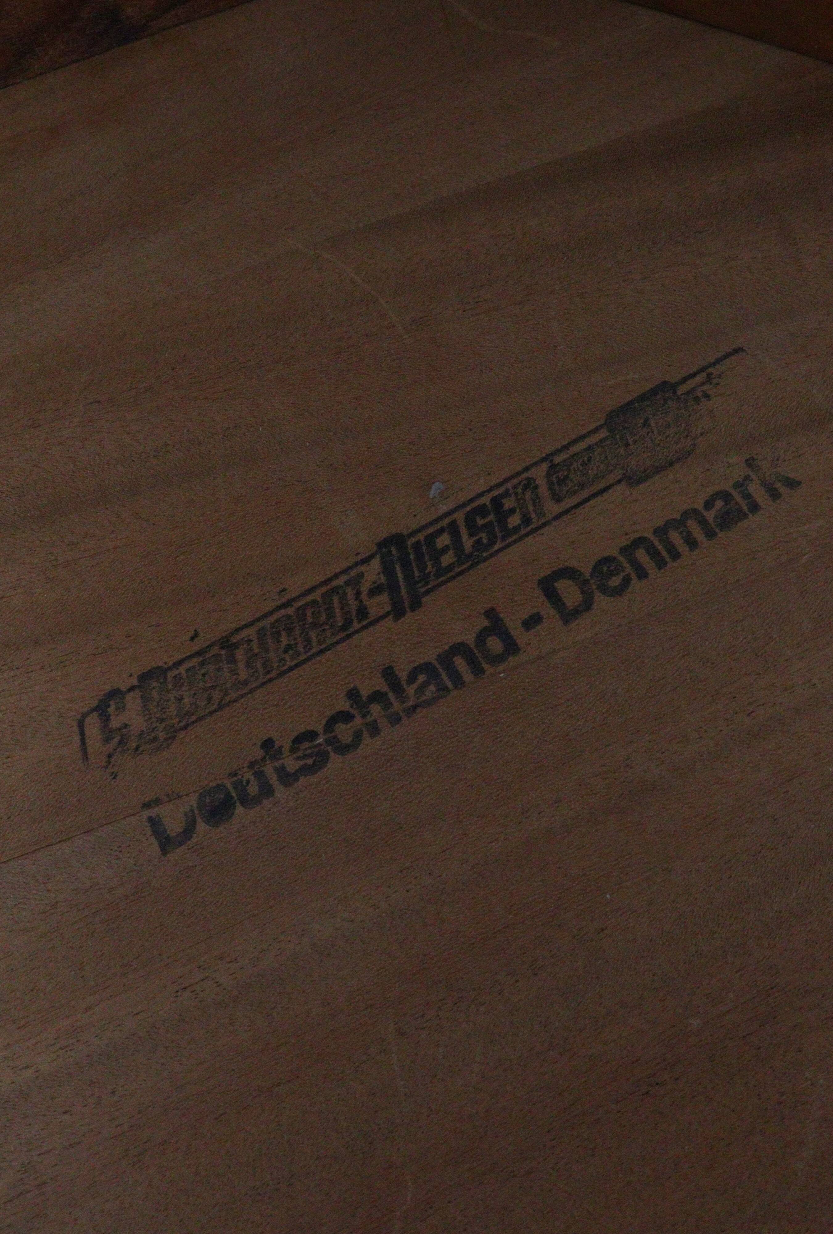 S. Burchardt Nielsen round (2x) extendable dining table danish design teak