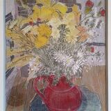 Pastel - Christine Delessert - 48 x 34 cm - bouquet of flowers