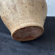 Old yellow glazed terracotta grease pot south west France