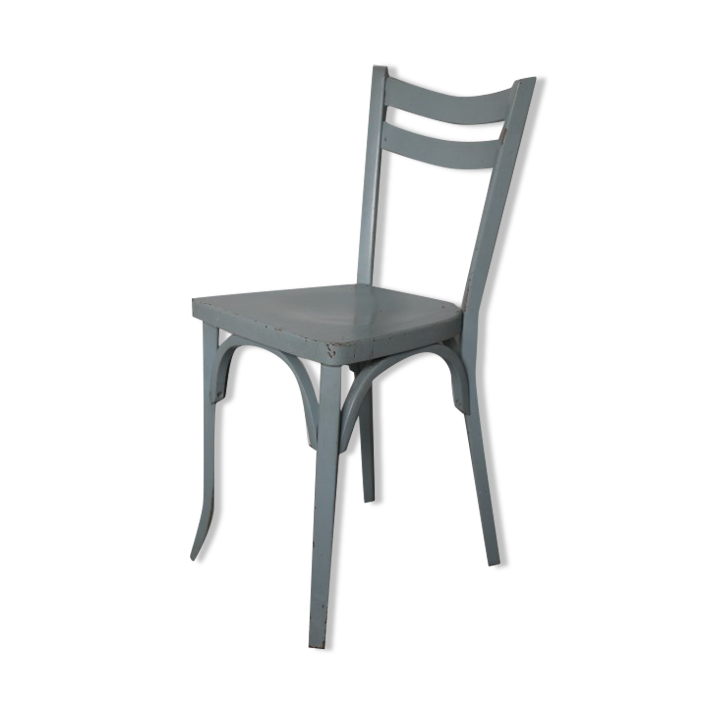 Chaise bistrot Baumann n°19 gris bleu