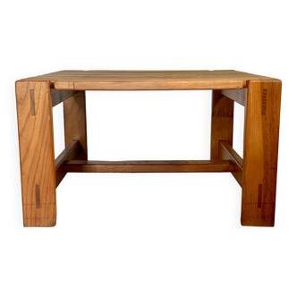 Solid elm coffee table 80s