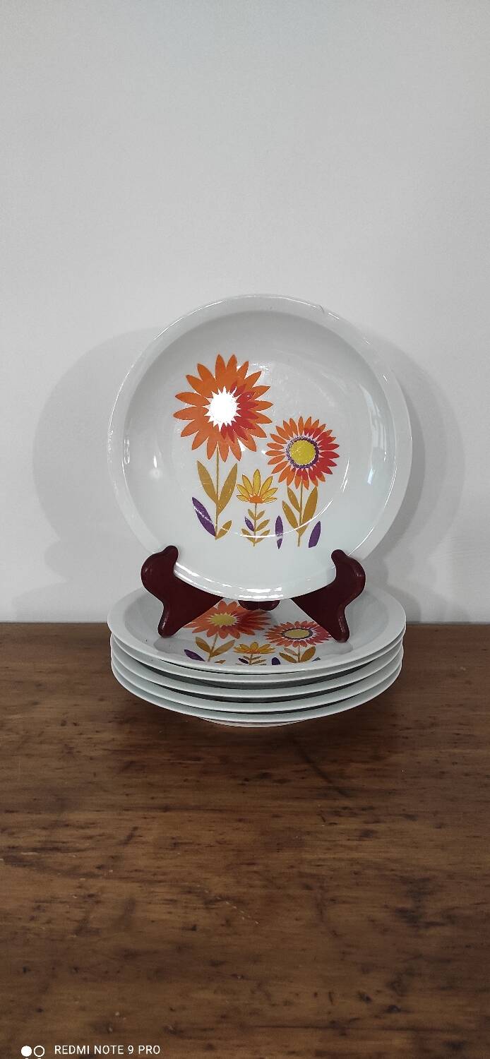 Set of Vintage Sologne flat plates